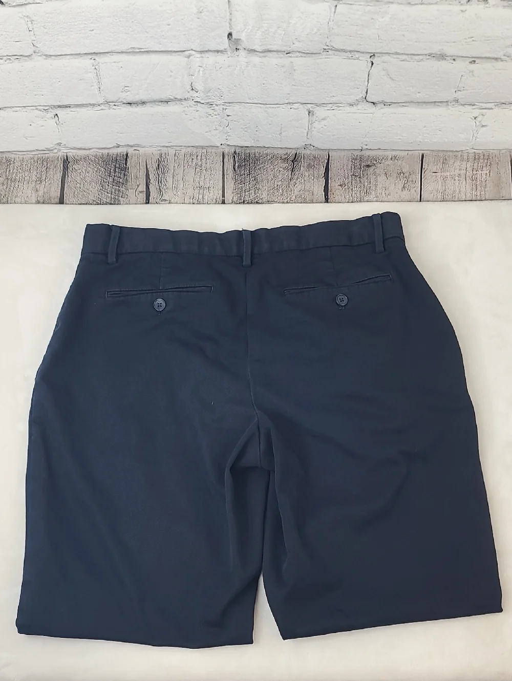 Banana Republic Men's Hi-Rise Tapered Leg Pleated Front Trouser Pant in Navy